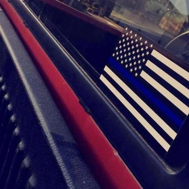 US Flag sticker for Police Car Just For You