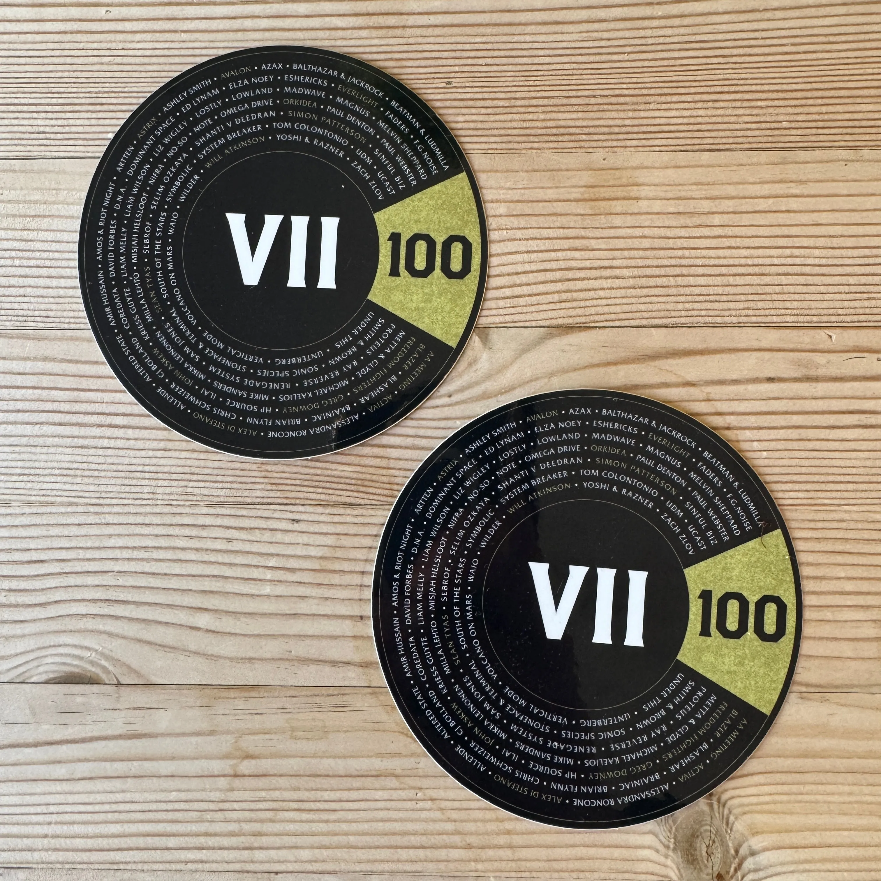 VII 100 STICKERS