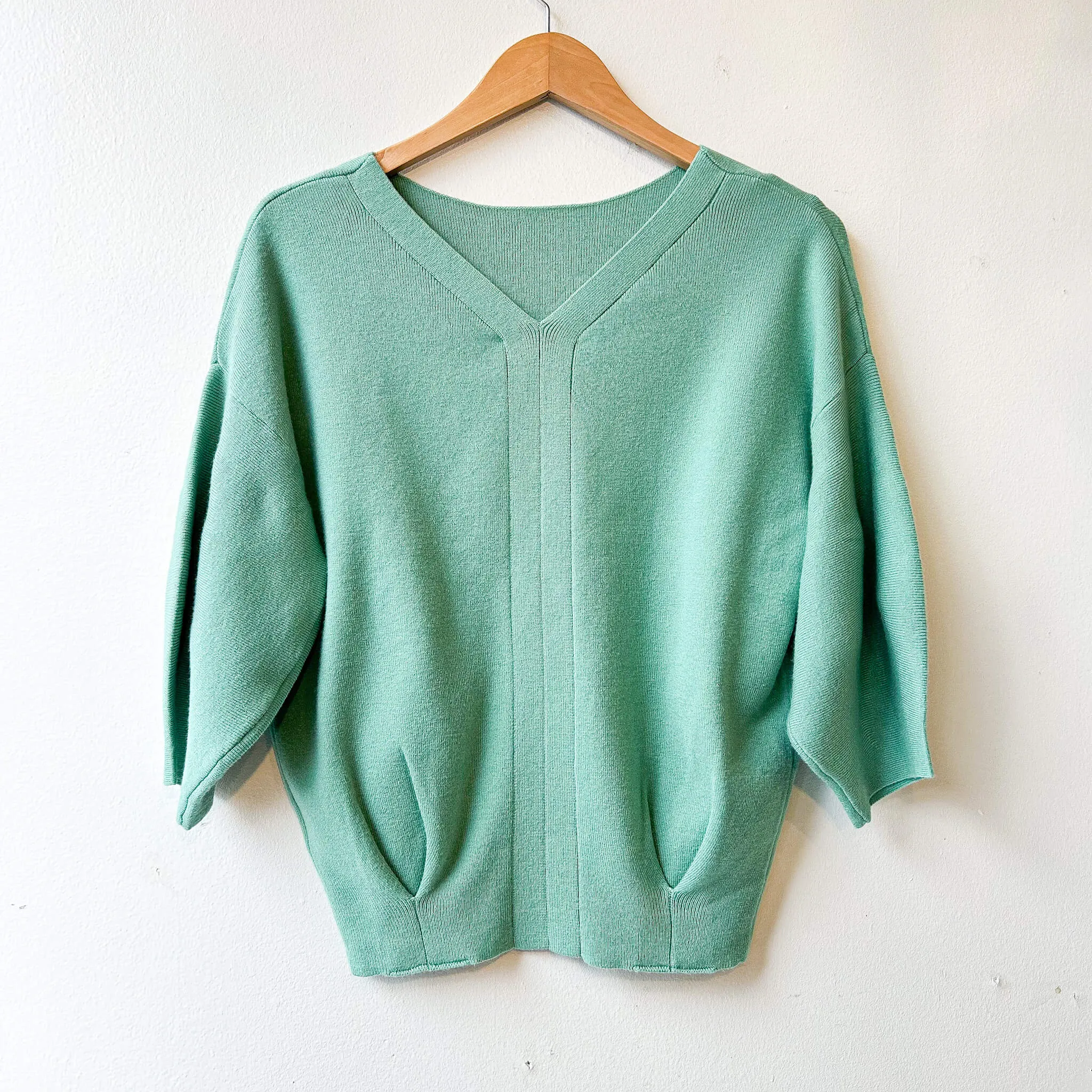 Wagen | Soft Puff Half Sleeve Sweater