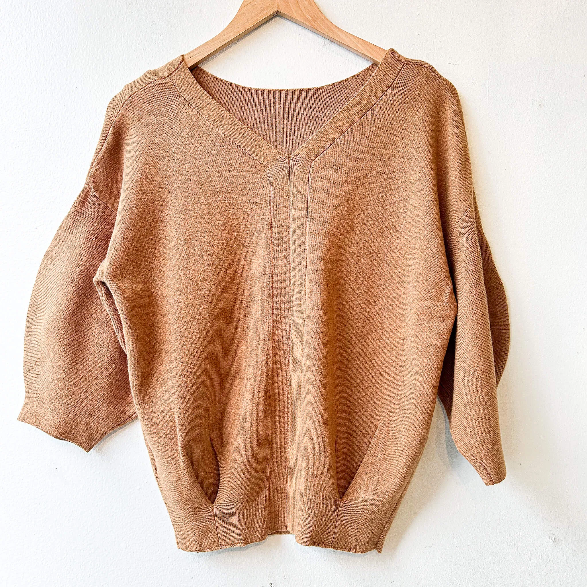 Wagen | Soft Puff Half Sleeve Sweater