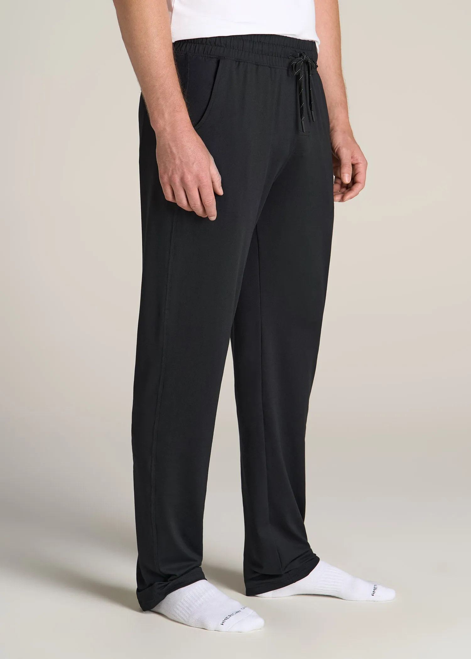 Weekender Stretch Men's Tall Lounge Pant in Black