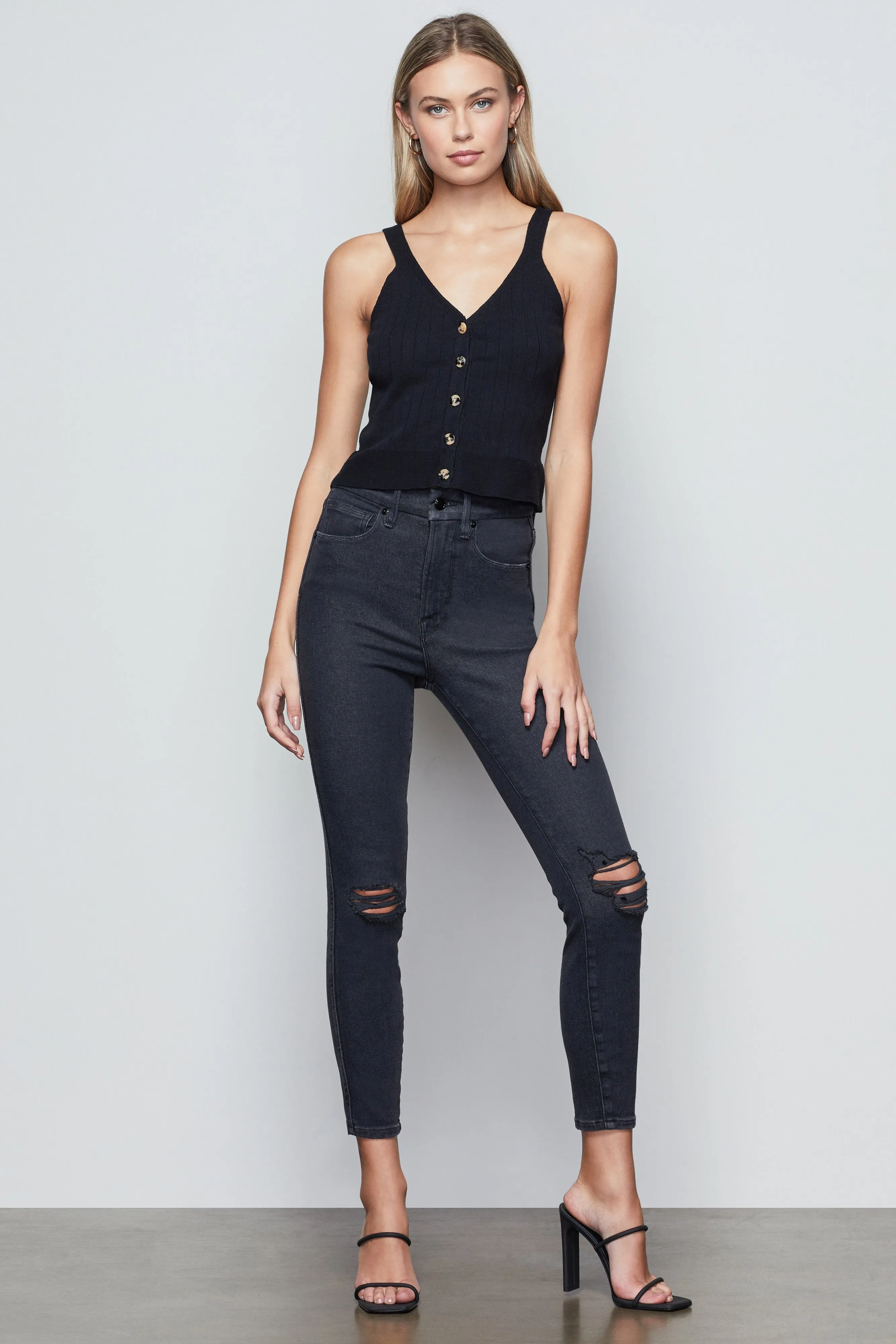 WIDE RIB CROP TANK | BLACK001