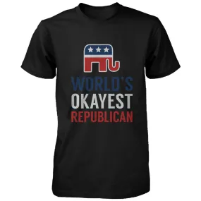 World's Okayest Republican Red White Blue 4th of July Men's Shirt