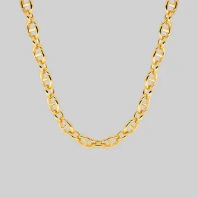 XAVIER. Chunky Link Chain Necklace - Gold