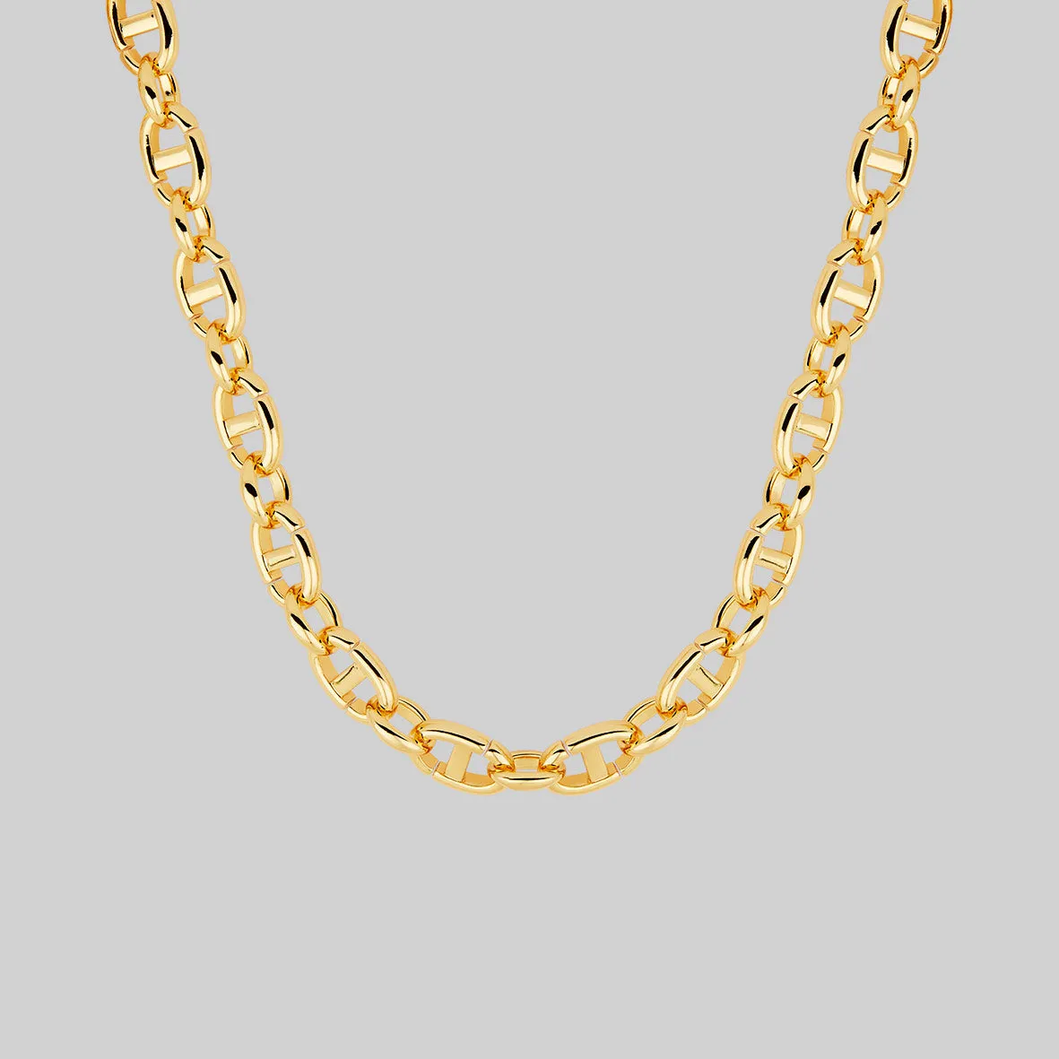 XAVIER. Chunky Link Chain Necklace - Gold